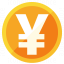 Currency Yen Icon 64x64