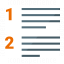 List Style Numbered Icon 64x64