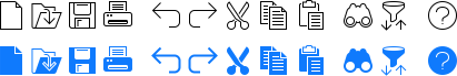 Toolbar Icons with consistent style