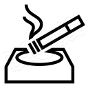 Ashtray Cigarette Icon 128x128