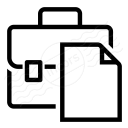Briefcase Document Icon 128x128