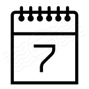 Calendar 7 Icon 128x128