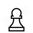 Chess Piece Pawn Icon 128x128