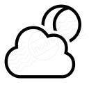 Cloud Moon Icon 128x128
