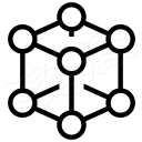 Cube Molecule 2 Icon 128x128