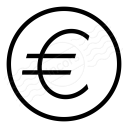 Currency Euro Icon 128x128