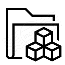 Folder Cubes Icon 128x128