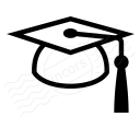 Graduation Hat Icon 128x128