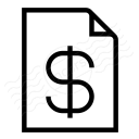 Invoice Dollar Icon 128x128