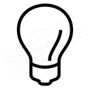 Lightbulb Off Icon 128x128