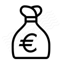 Moneybag Euro Icon 128x128