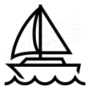 Sailboat Icon 128x128