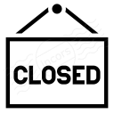 Signboard Closed Icon 128x128