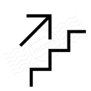 Stairs Up Icon 128x128