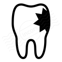 Tooth Carious Icon 128x128