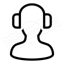 User Headphones Icon 128x128