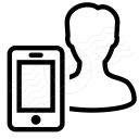 User Smartphone Icon 128x128