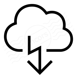 Cloud Flash Icon 256x256