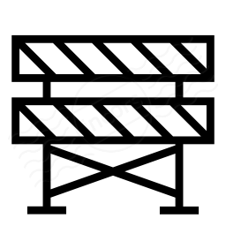 Construction Barrier Icon 256x256