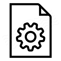 Iconexperience I Collection Document Gear Icon