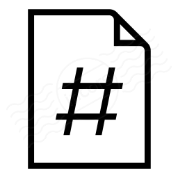 Document Page Number Icon 256x256