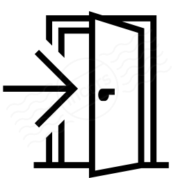 Iconexperience I Collection Door Exit Icon