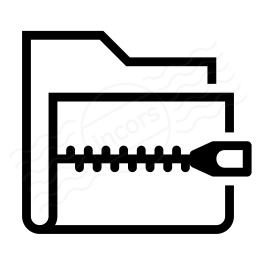 Iconexperience I Collection Folder Zip Icon