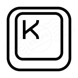 Keyboard Key K Icon 256x256