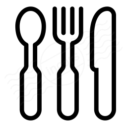 Knife Fork Spoon Icon 256x256