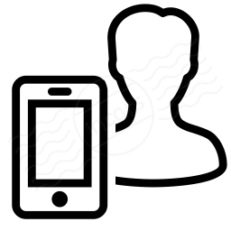 User Smartphone Icon 256x256