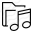 Folder Music Icon 32x32
