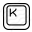 Keyboard Key K Icon 32x32
