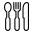 Knife Fork Spoon Icon 32x32