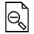 Document Zoom Out Icon