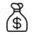 Moneybag Dollar Icon 48x48
