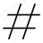 Symbol Hash Icon