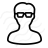 User Glasses Icon 48x48