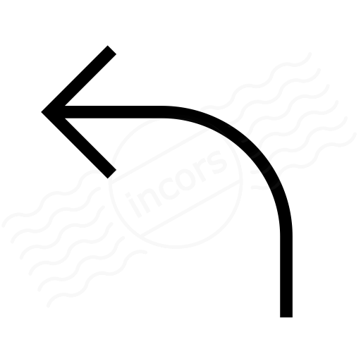 Arrow Curve Left Icon
