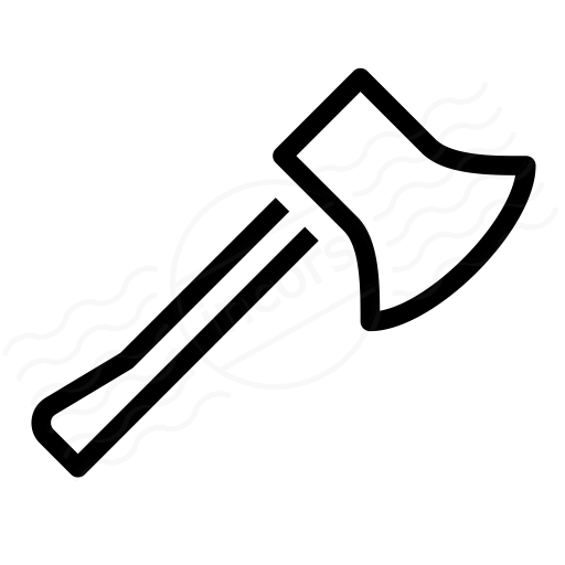 Symbol axe chat icon Two crossed