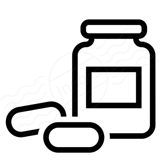 Bottle Of Pills Icon