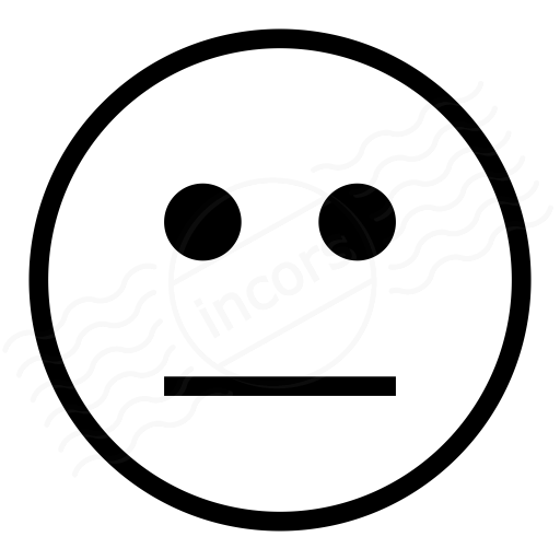 Emoticon Straight Face Icon