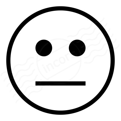 Iconexperience I Collection Emoticon Straight Face Icon