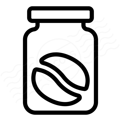 Jar Coffee Bean Icon