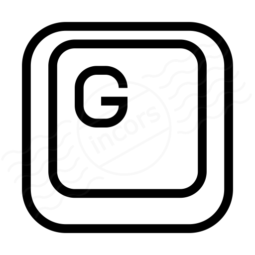 Keyboard Key G Icon