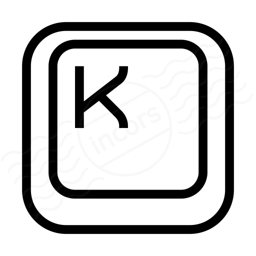 Keyboard Key K Icon