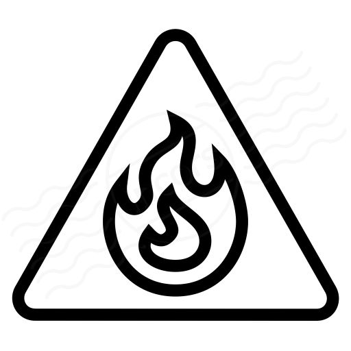 Sign Warning Flammable Icon