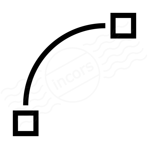 Vector Curve Quadratic Icon