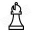 Chess Piece Bishop Icon 64x64