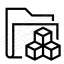 Folder Cubes Icon 64x64