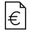 Invoice Euro Icon 64x64
